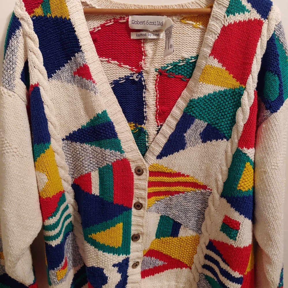 Vintage Cardigan, Hamdmade.